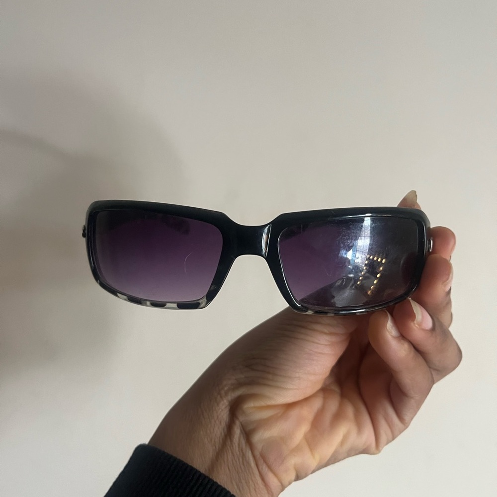 DOLCE & GABANNA Black Sunglasses with Purple Lenses